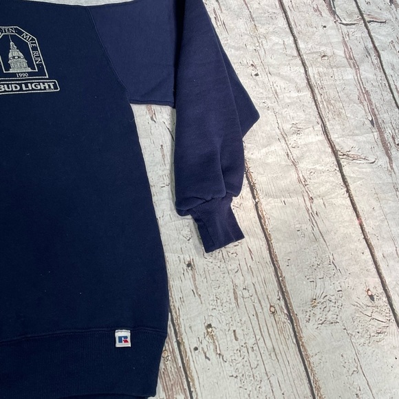 Vintage 1990s Bud Light Annapolis Maryland Ten Mile Run 1990 Crewneck Sweatshirt - Picture 5 of 7